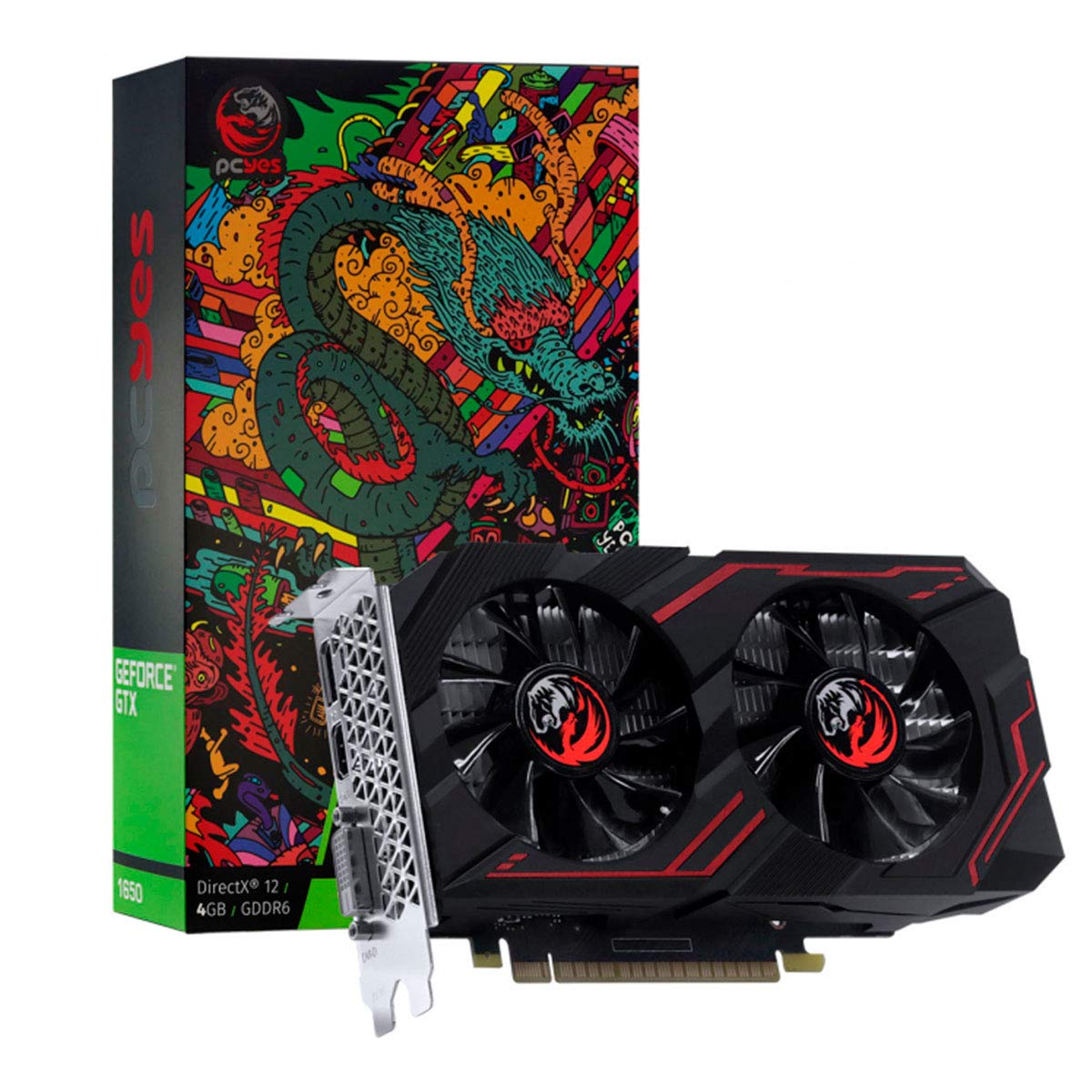 PLACA DE VIDEO NVIDIA GEFORCE GTX 1650 4GB GDDR6 128 BITS DUAL-FAN